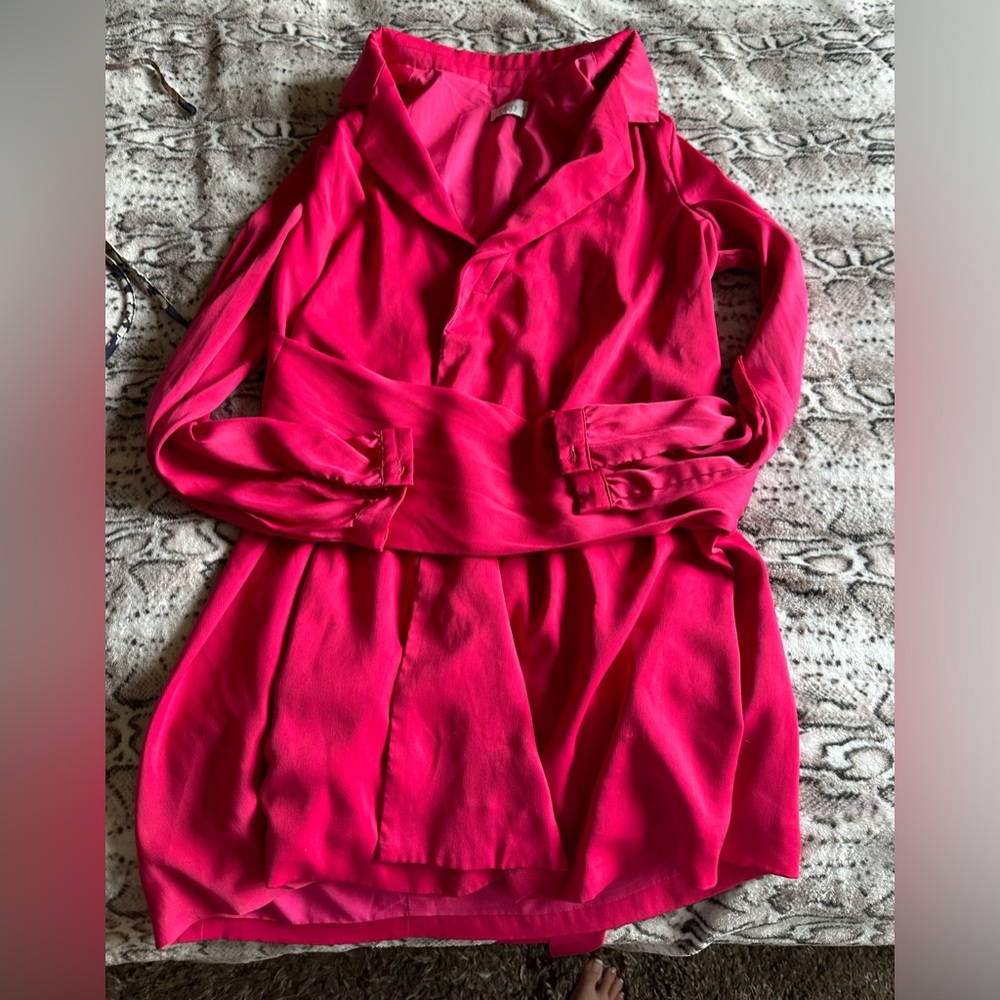 Barbie pink trenchcoat